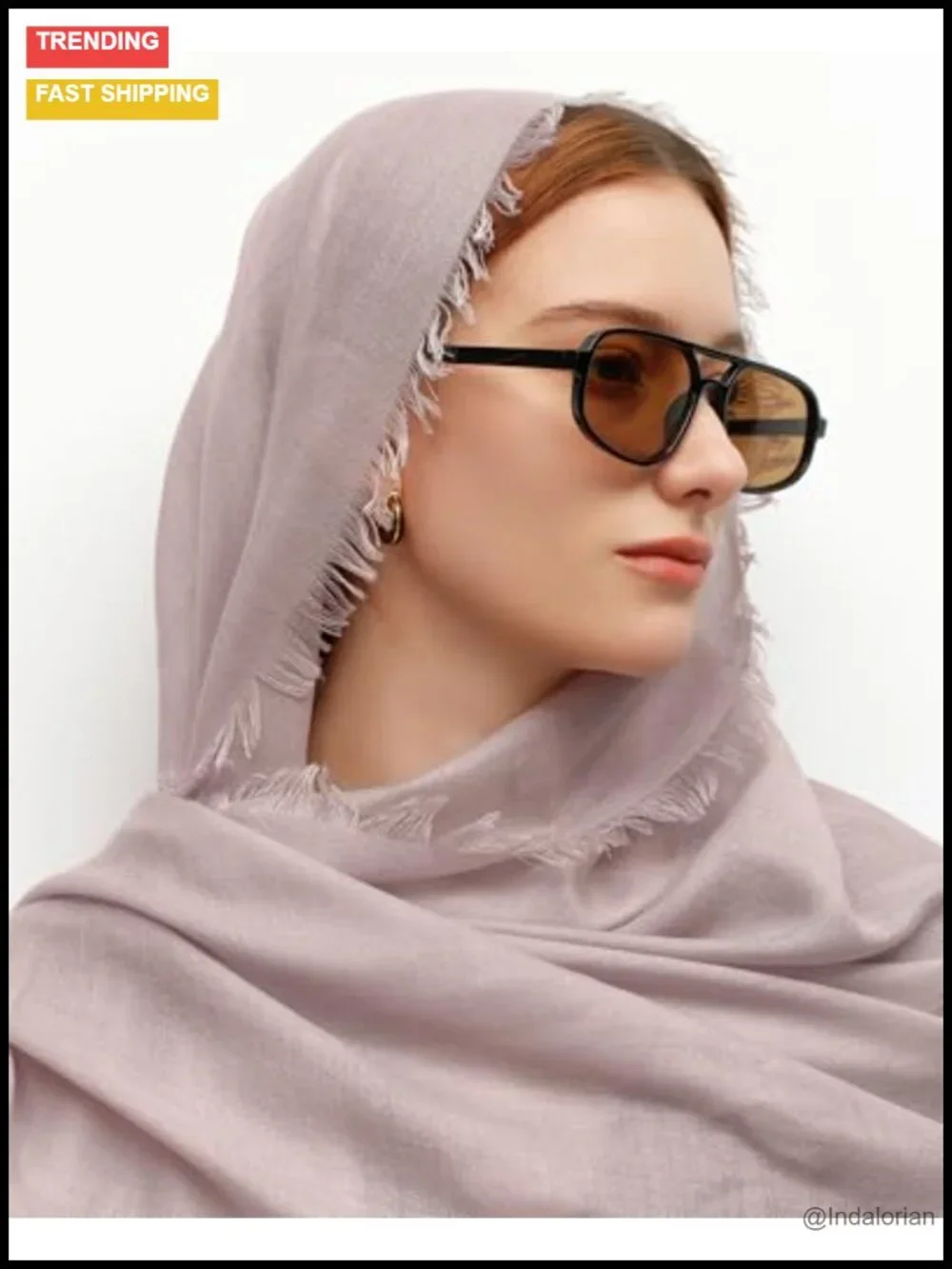 Fine Knit Shawl Wrap 55% Cashmere 45% Silk Lightweight Spring Summer